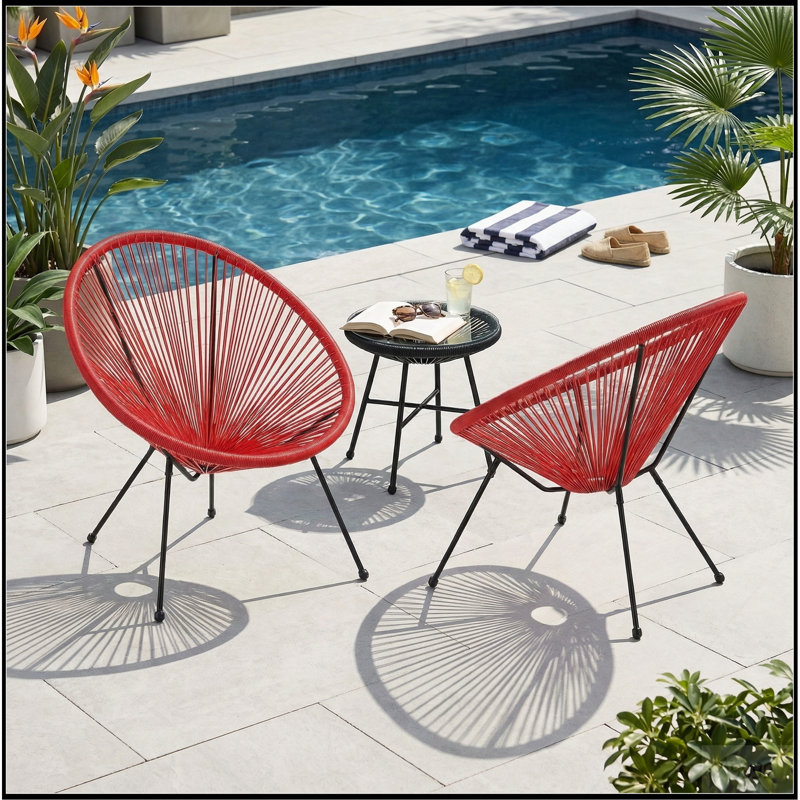 Chaise Anson (ensemble de 2) - Orange
