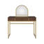Bureau de meuble-lavabo avec miroir et plateau à bijoux Coleen