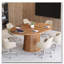 Table de conférence ovale en bois