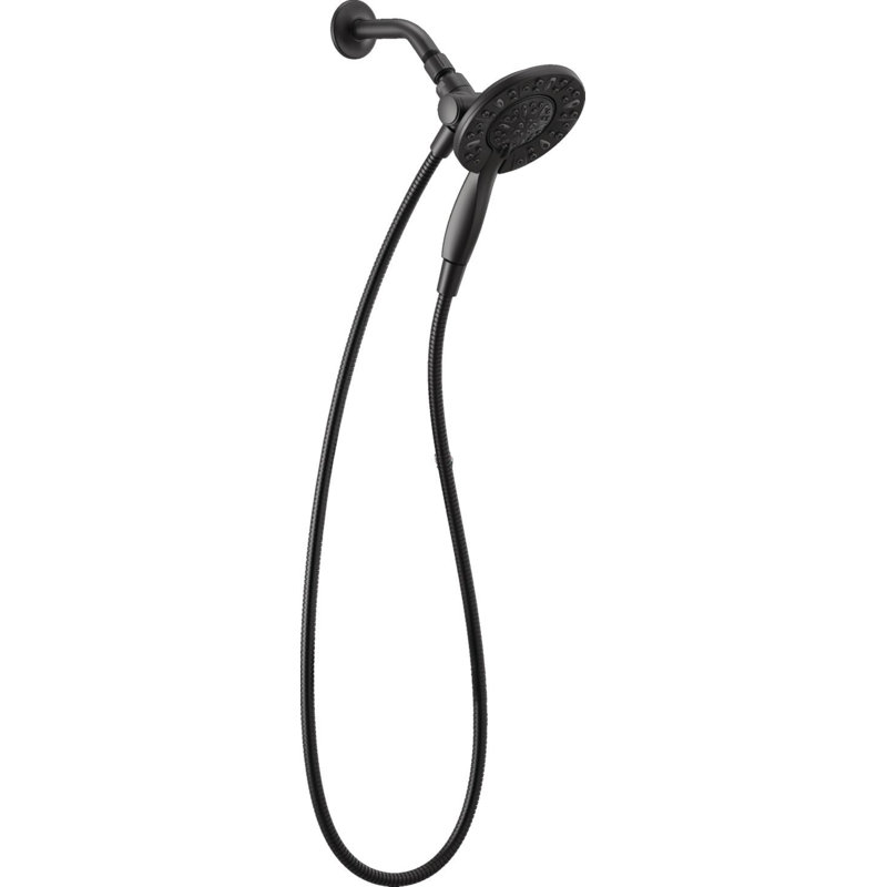In2ition 4-Setting Two-in-One Shower, Matte Black, 2.5 GPM