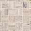 Carreau de mosaïque en bois pétrifié brun de 12 po x 12 po Dixiewood Basketweave (0,96 pi2 chacun)