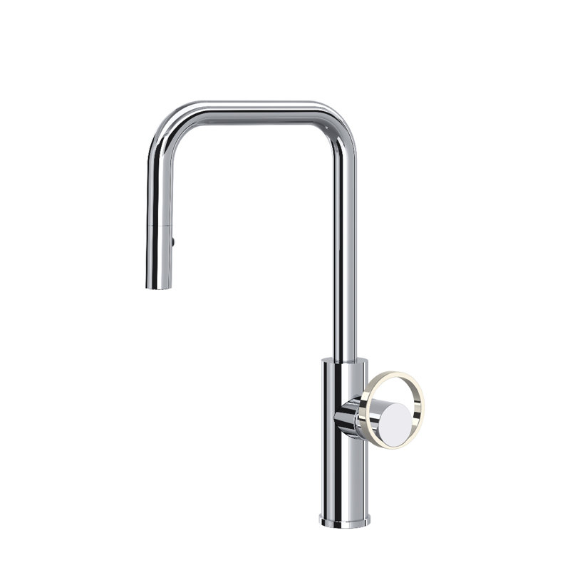 Eclissi™ Pull-Down Single Handle Kitchen Faucet With Accessories, Polished Chrome