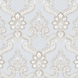Opulence Luxury Italian Damask Glitter/Shimmer Double Width 33' L x 42" W Wallpaper Roll