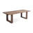 Nut-Brown Rectangular Solid Wood Dining Table-1021353643