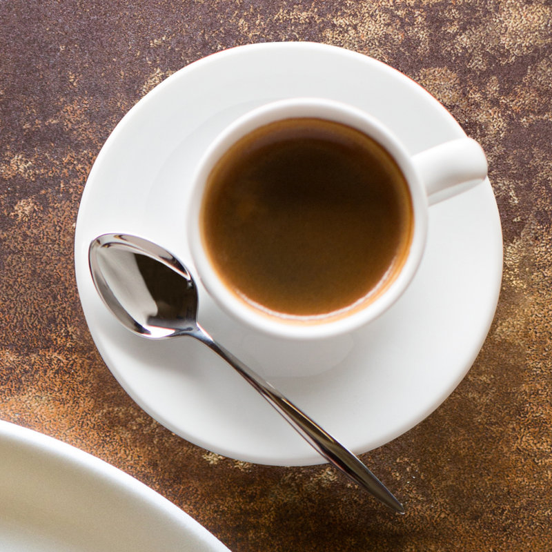 Guadalupe Porcelain Cappuccino Cup and Saucer, White, 230 ml