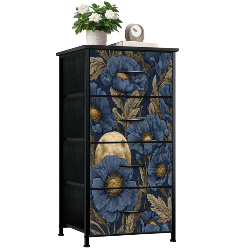 Commode de rangement verticale 4 tiroirs