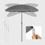 Parasol de plage Kashius de 78,74 po avec contrepoids en tissu inclus