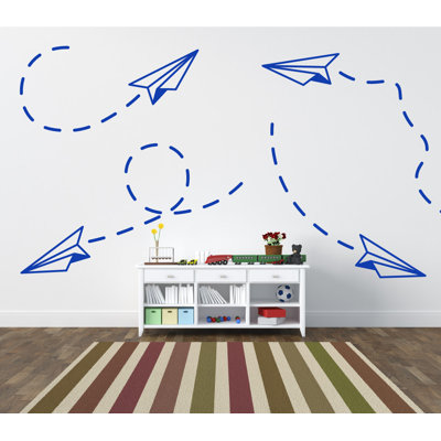 Adhésif décoratif papier avion