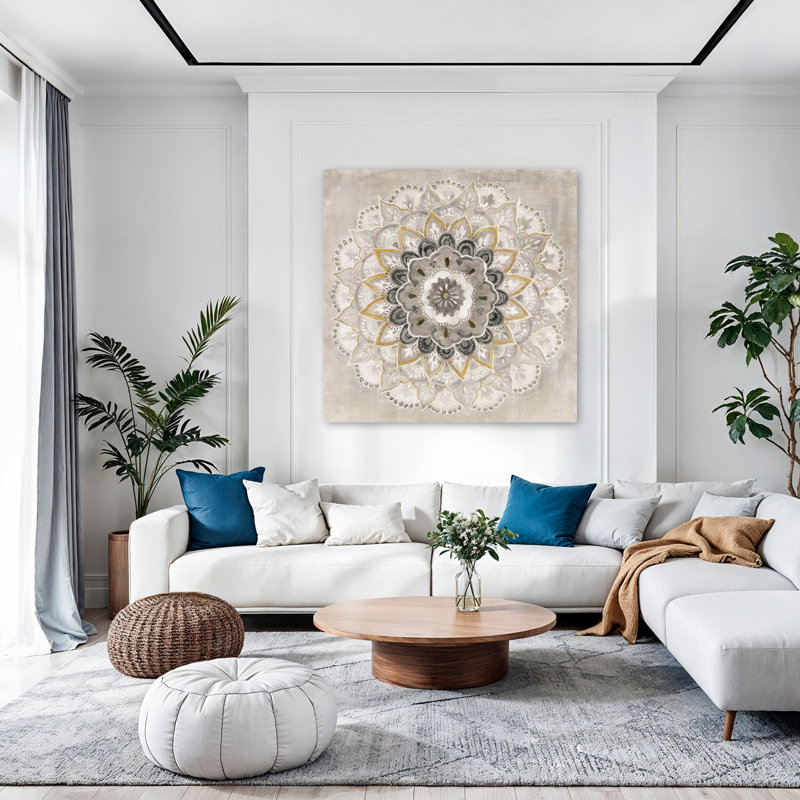 Art floral contemporain chaleureux, H 48 po x l 48 po