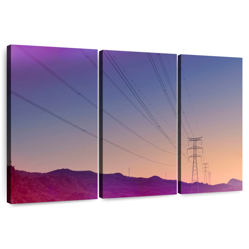 Lilie Power Lines, 36" H x 57" W
