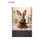 «Bunny In Bathaign», art mural 24 po x 36 po