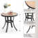 2-person Patio Dining Set With Wood-like Table