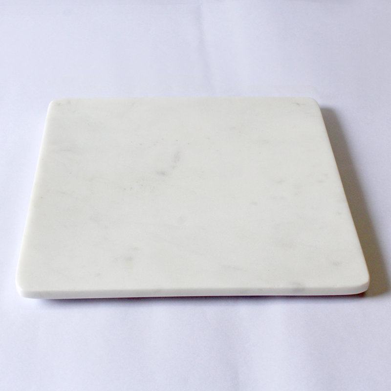 Assiette décorative en marbre Matheson, H 0,5 po x l 10 po x P 10 po