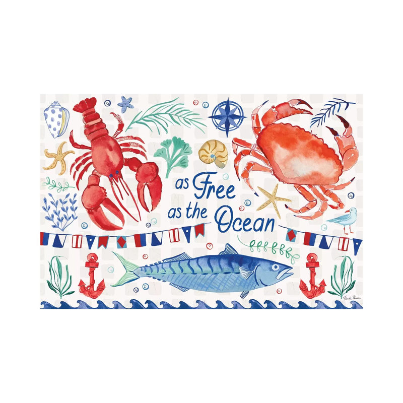 Maritime Delight I by Farida Zaman - Wrapped Canvas Print, 30.48 cm H x 45.72 cm W