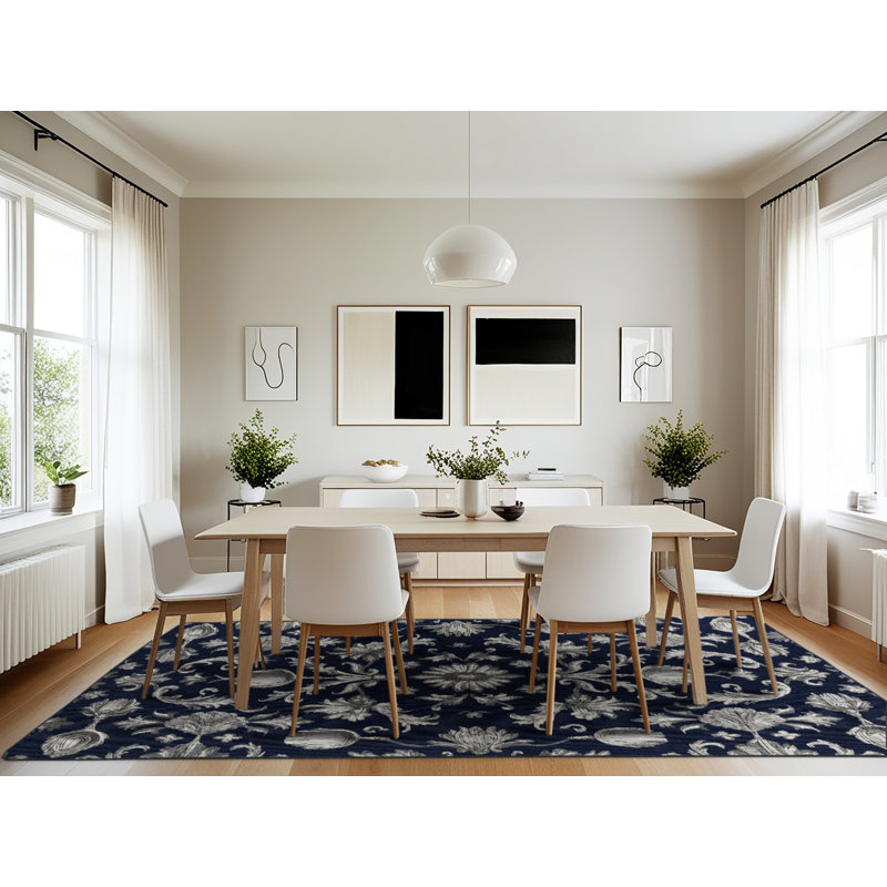 Tapis gris français lavable à la machine, Rectangulaire 7 pi x 10 pi