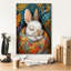 «Epic Graffiti», "Lapin qui dort entre des couvertures colorées 1" par Momart, art mural sur toile-106415755