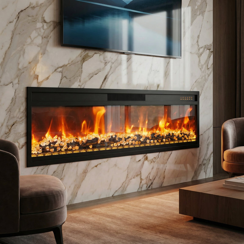 Claybrook 46 IN W Electric Fireplace Heater