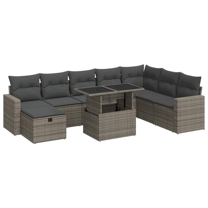 Garden Sofa Set Grey, Gray