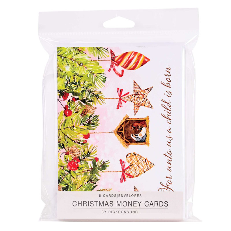 Carte de Noël pour Noël «Unto Us A Child»