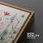 «Vibrant Wildflower Green Garden Floral Boho», reproduction d'art encadrée sur toile, 3 pièces-91875280-91875279