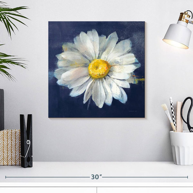 Boldest Bloom II - bleu foncé, H 16 po x l 16 po