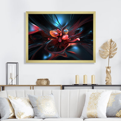 Rouge et bleu infini complexe I - impression