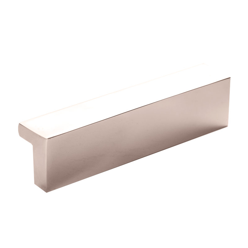Cabinet Finger Edge Pull, Polished Stainless Steel, 1.97"