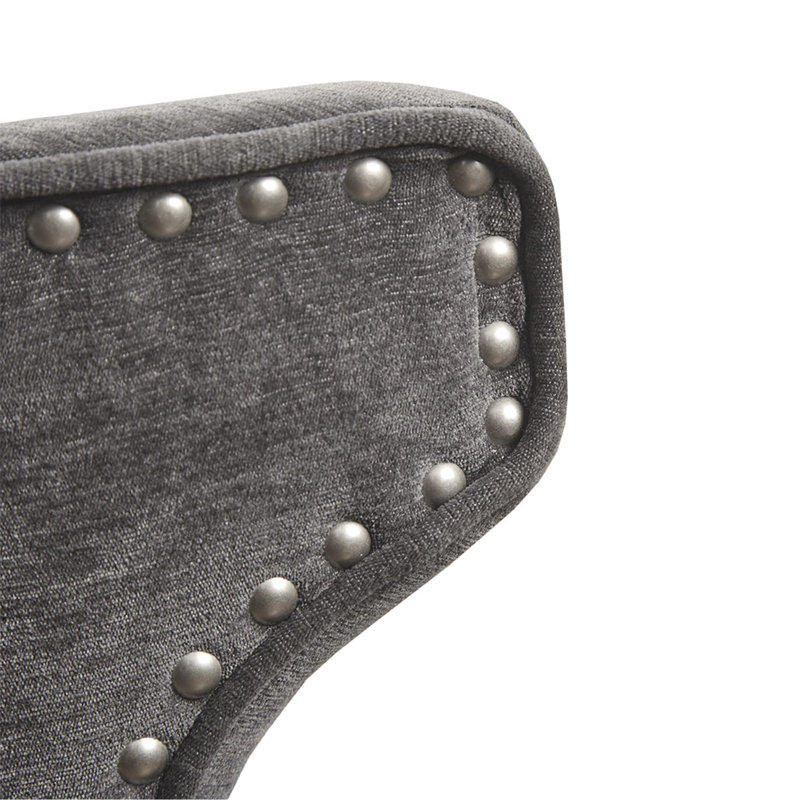 Tabouret de comptoir pivotant 25,75 po, Gris anthracite