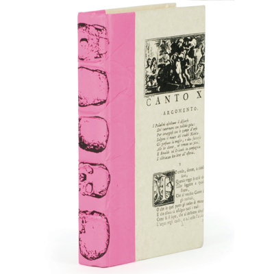 Livre décoratif rose/crème