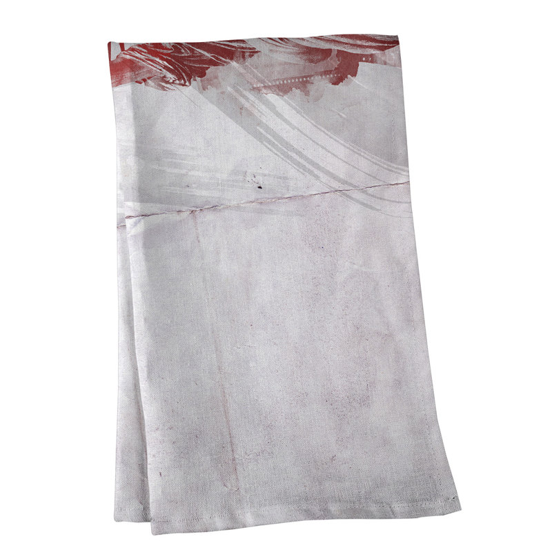 Tea Towel Kitchen Towel, Cotton Twill, Red