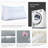 Linen-look Textured Triangular Headboard Back Support Wedge Reading Pillow for Bed Rest-57930822
