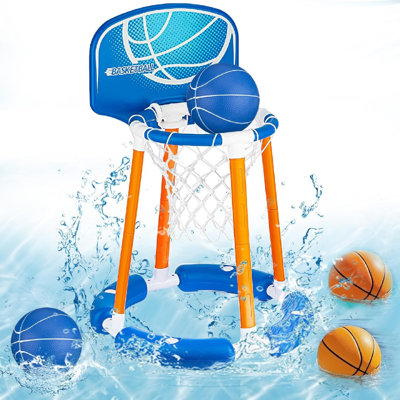 Pool Basketball Hoop With Backboard For Swimming Pool, Blue