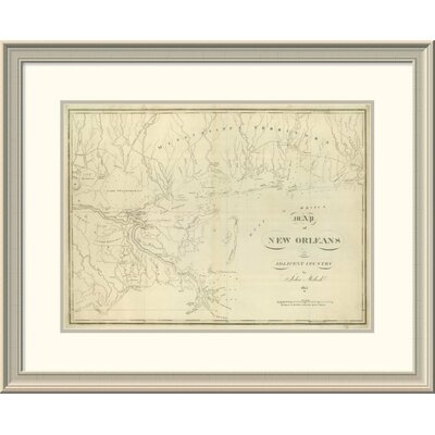 Map of New Orleans and Adjacent Country, 1824' Framed Print -  East Urban Home, EASN4509 39508818