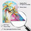 Horloge murale Popart Palm Trees III - Palm Trees Arch, horloge murale traditionnelle asymétrique-104240493