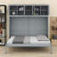 Lit escamotable peu encombrant avec armoire-923932862