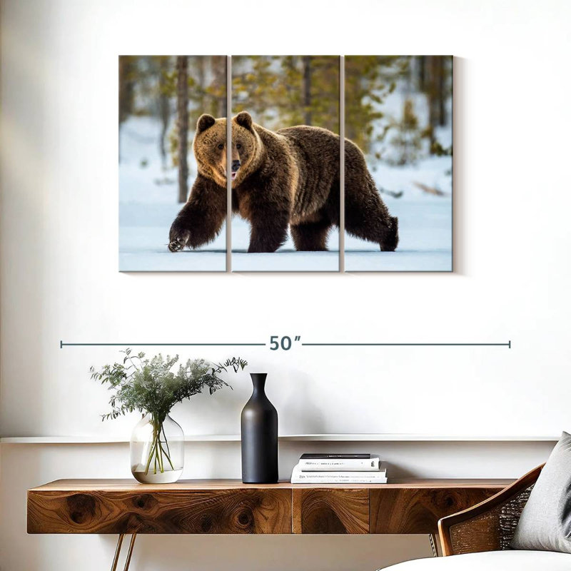Brampt Adult Grizzly Bear, 24" H x 38" W