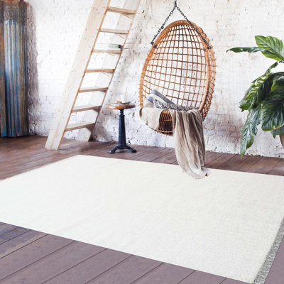 Wabbaseka Solid Colour Hand Woven Area Rug