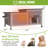 Cat House Outdoor Feral Cat Shelter Weatherproof Cat Condo for Winter Double Rooms Kitty Cage