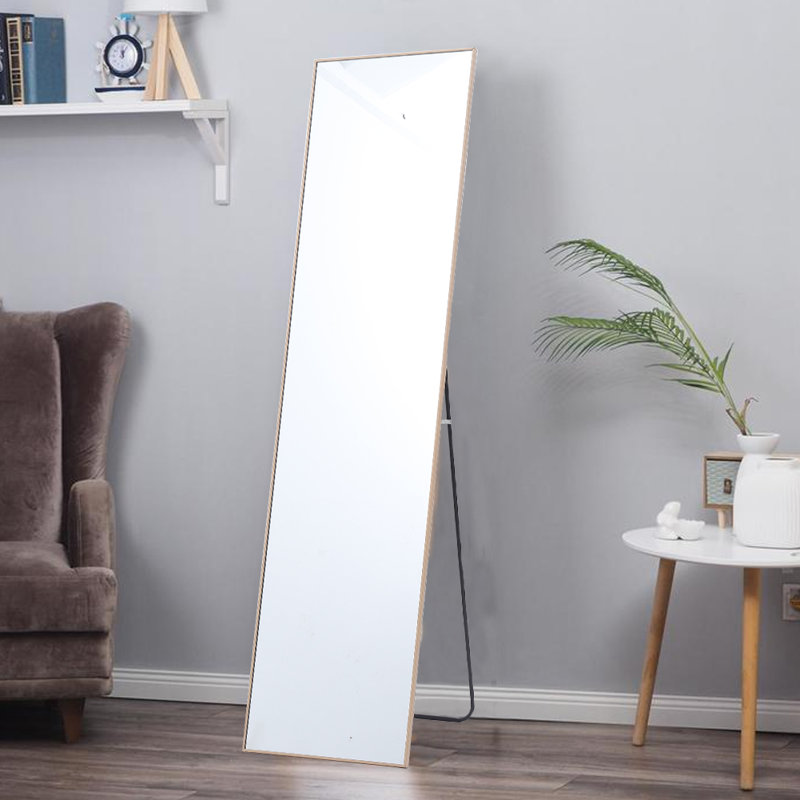 Metal Rectangle Mirror, Gold
