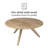 Kaysee 38" Round Solid Wood Coffee Table-16746517