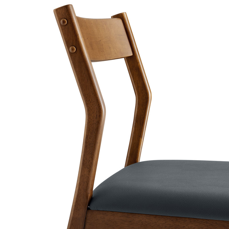 Ensemble de 2 chaises d'appoint Solara, Noyer, Noir, noir, noir, noir