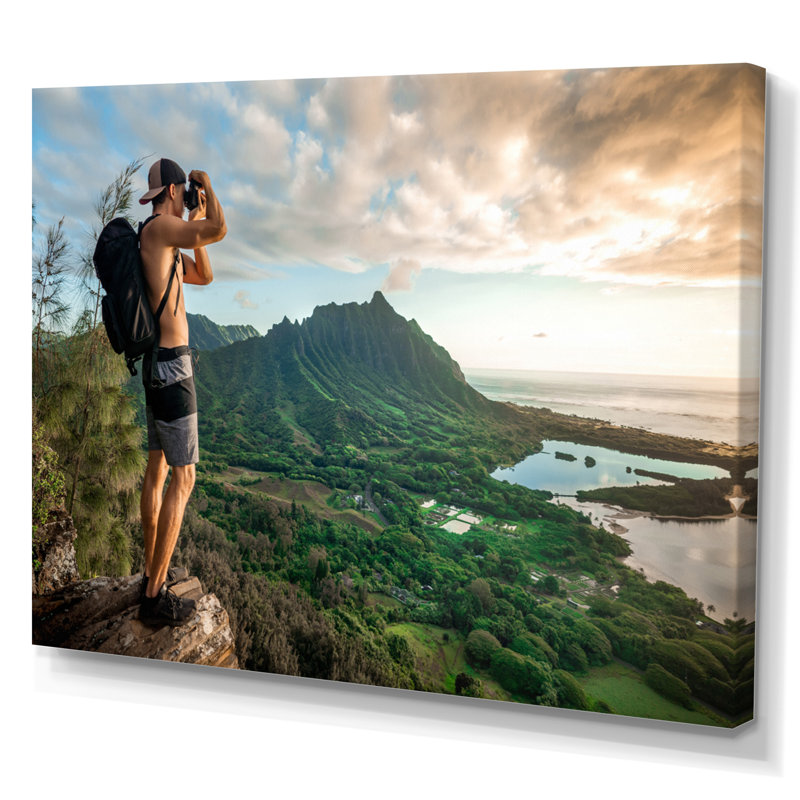 Sentiers de randonnée photo II sur toile, H 12 po x l 20 po x P 1 po, Toile tendue