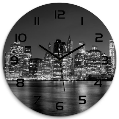 Jodh Glass Wall Clock