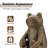 12''H MGO Bronze Squatting Frog Statue