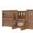 Twin Kids Floor Bed with Stairs, Rails and Slats,Twin Size Montessori Floor Bed with Bookshelf and 2 Storage Drawers,Easy Assemble Montessori Beds Frame,Natural-251181159-251181158