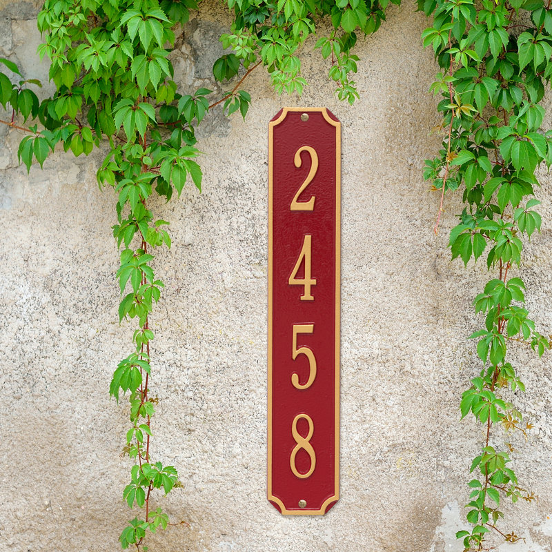 1-Line Wall Mount, Red / Gold, Yes