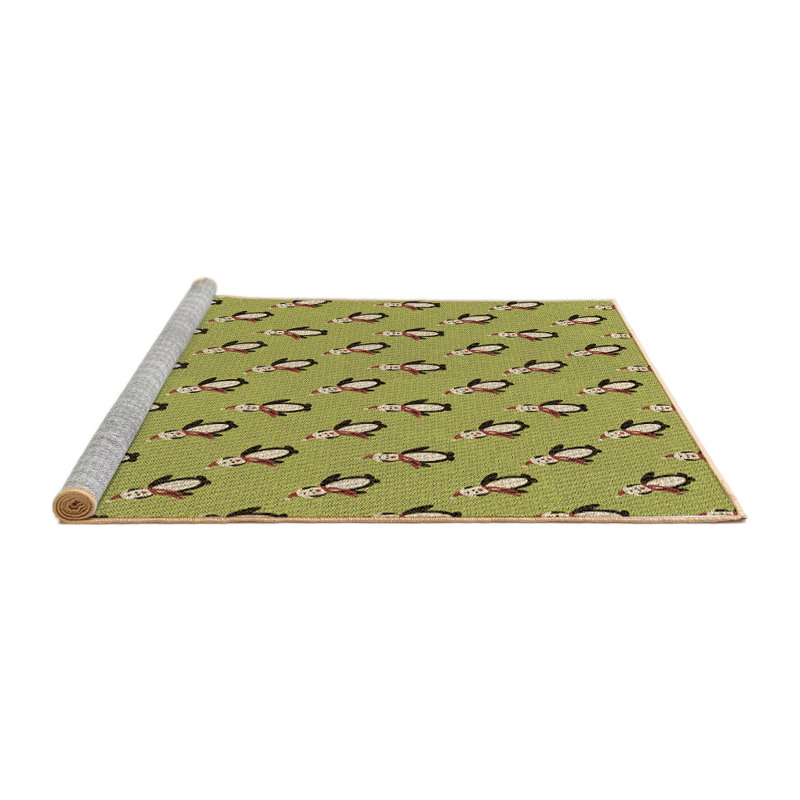 Tapis brun Power Loom Rectangle 1 pi 4 po x 2 pi