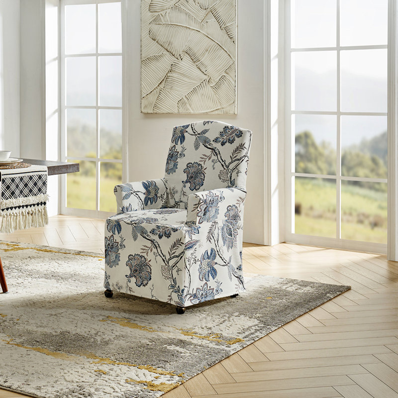 Chaise de salle à manger en bois manufacturé avec roulettes l 26 po Gatlinburg, Jacobin