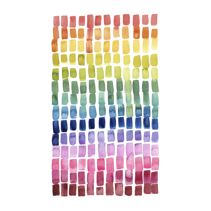 Under The Rainbow II - Painting, 91cm H x 61cm W, Wrapped Canvas