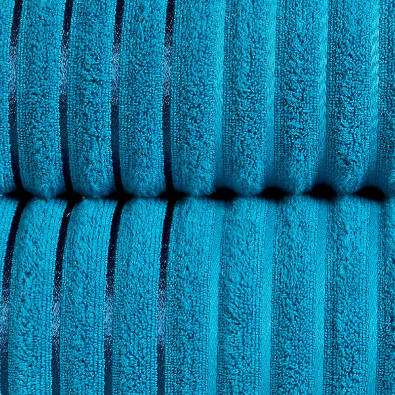 Asata 100% Cotton Midweight Ribbed Mulit-Size Set, Teal
